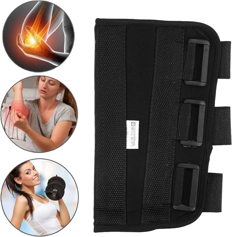 woobles Elbow Support PM Night Splint, Hinged Elbow Arm Forarm Braces Support Splint Orthosis Orthotics Band Pad Belt Adjustable Immobilizer Strap Wrap Sleeve Protector (M) - Image 2
